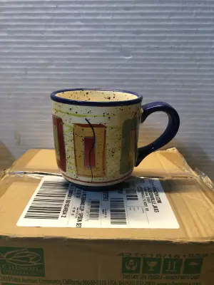 4pc hand painted mugs
