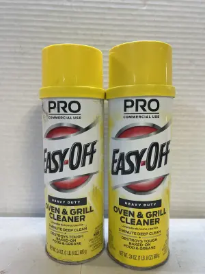 2 24 oz oven cleaning spray 1 full 1 half full