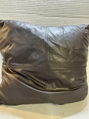 leather pillow