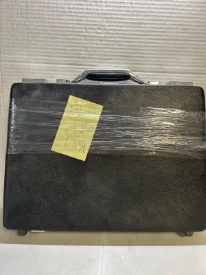 hard locking brief case key inside