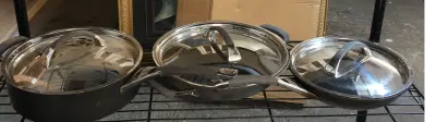 3pc Kirkland pans with lids