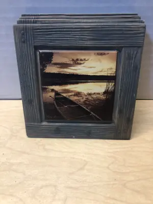 4pc ambiance thirsty stone coasters