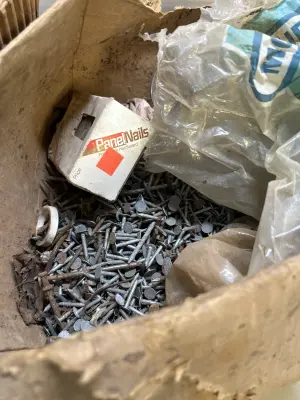 box of misc nails