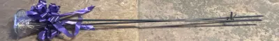 2 outdoor torch spikes