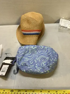 kids hat and pouch