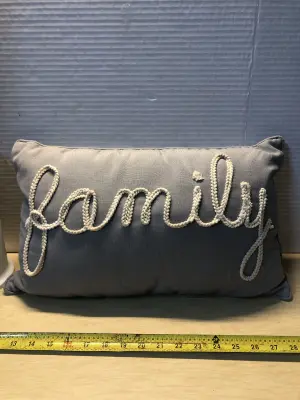 Family throw pillow