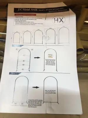 2 boxes metal arch’s