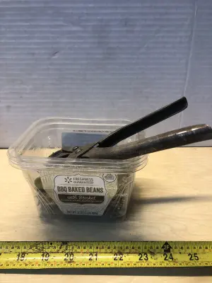 Tub of screws and leather punch