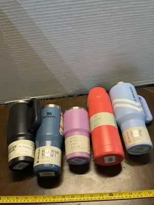 5ct Stanley tumblers variety sizes( missing lids)
