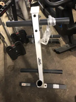 Fitness gear weight plate holder as is