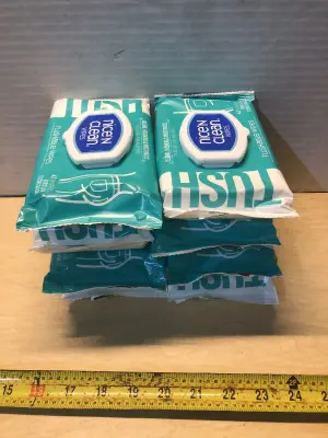 8 packs nice and clean flushable wipes