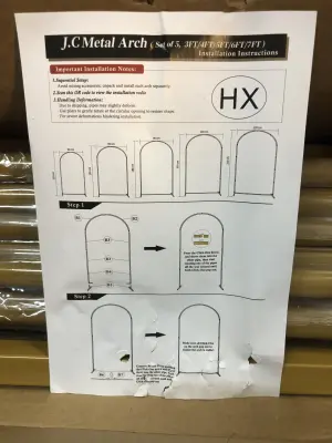 2 boxes metal arch’s