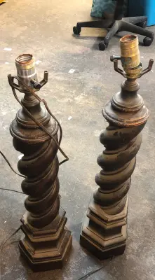 2pc lamp stands as is