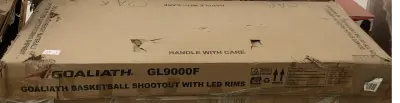 Goaliath basketball shootout with led rim as is unchecked