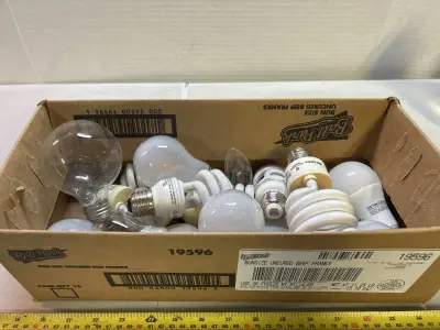 box of untested light bulbs