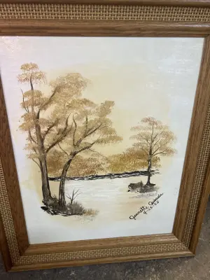 framed painting