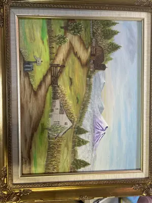 framed painting