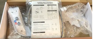 Cold and hot bidet attachment assembly