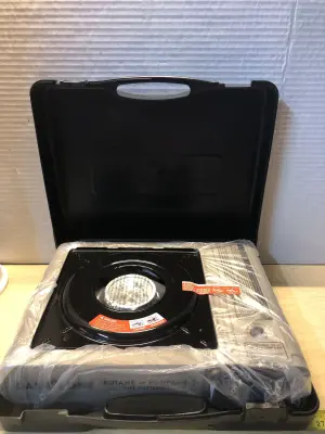 Gas one butane or propane dual fuel portable  stove in case
