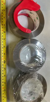 3 rolls of brown packing tape