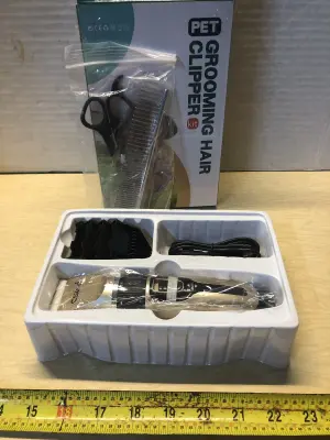 Pet grooming hair clipper kit
