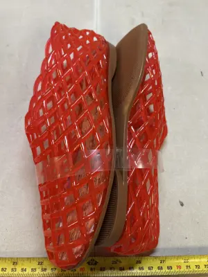 7.5 jelly shoe slip ons