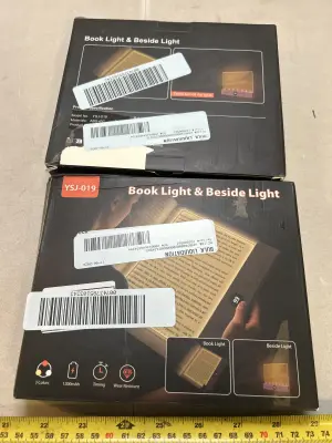 2 book and beside lighhts