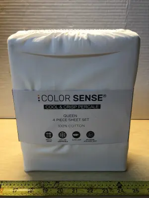 White queen sheet set
