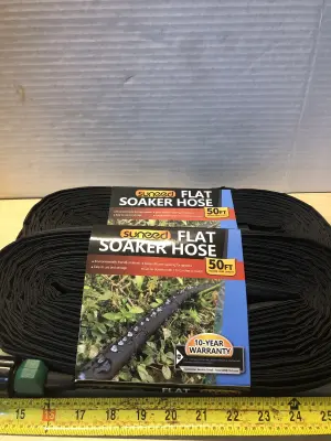 3pc 50ft flat soaker hose