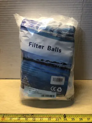 Bag of pool filter balls