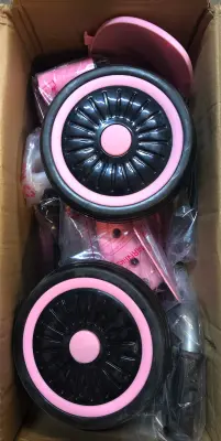 Pink tricycle