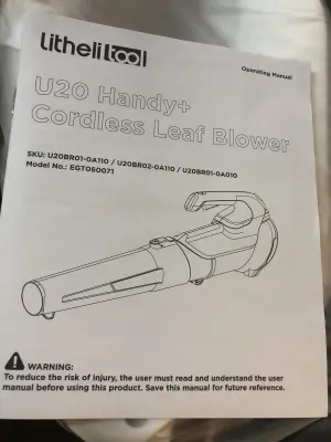 Cordless leaf blower