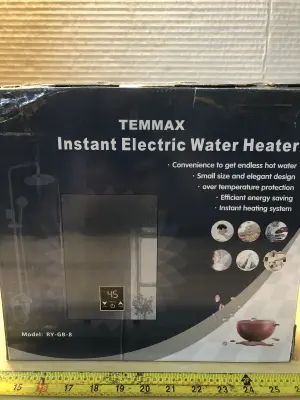 Temmax instant electric water heater comes on