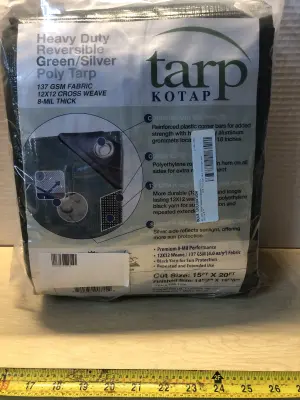 15ftx20ft heavy duty reversible tarp