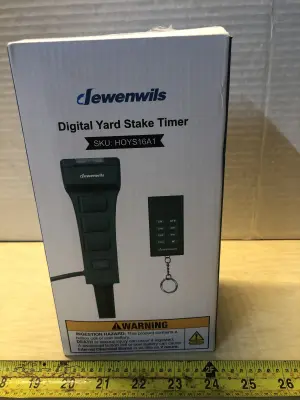 Digital yard stake timer