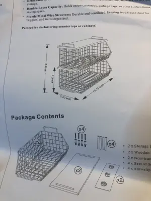 Stackable wire baskets