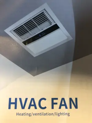 HVAC fan heating/ventilation/lighting