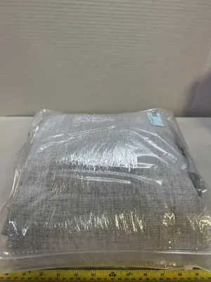 2 sets of gray curtains