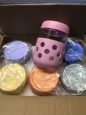 6pc glass containers