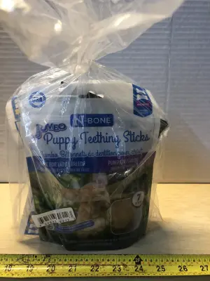 3 bags 7.26oz each puppy teething rings exp:3/26/26