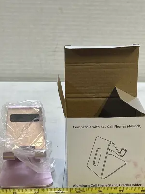pink aluminum cell phone stand