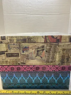 two decorative boxes