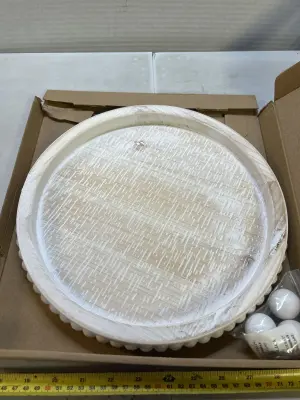 wooden beaded tray