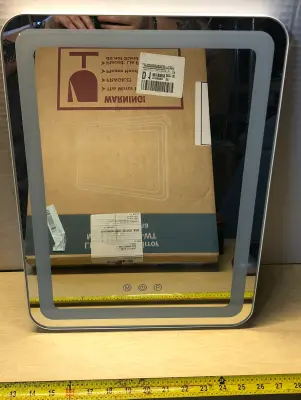Mirror with led light works