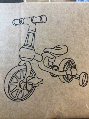 Kids balance bike pink/rose