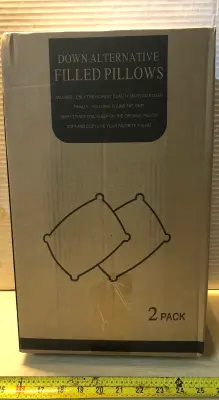 2 pack filled pillows