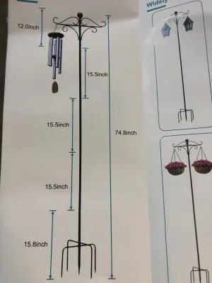 Shepherds hook opened as is