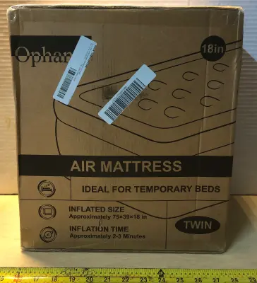 Twin size 18” air mattress