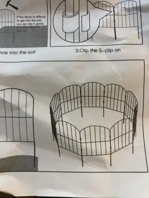 Round garden fence