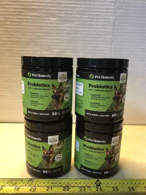 4 bottle’s probiotics gut and immune health for doges exp:4/16/26